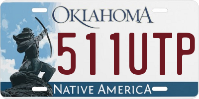 OK license plate 511UTP