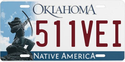 OK license plate 511VEI