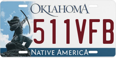 OK license plate 511VFB