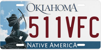 OK license plate 511VFC