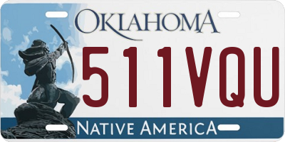 OK license plate 511VQU