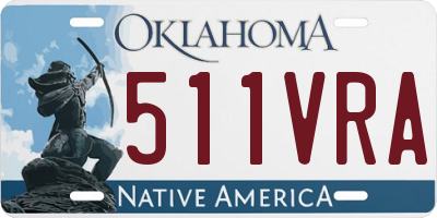 OK license plate 511VRA