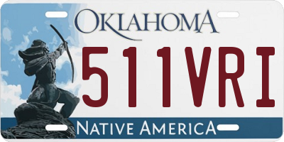 OK license plate 511VRI