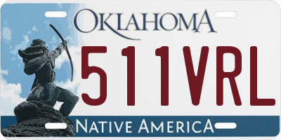 OK license plate 511VRL