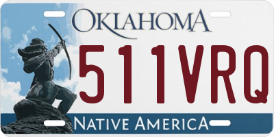 OK license plate 511VRQ