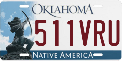 OK license plate 511VRU