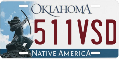 OK license plate 511VSD