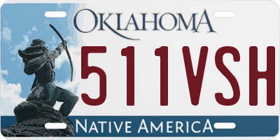 OK license plate 511VSH