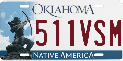 OK license plate 511VSM