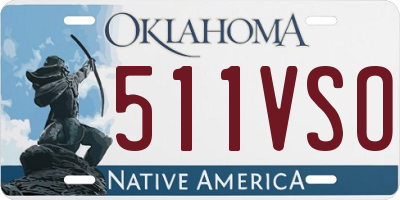 OK license plate 511VSO