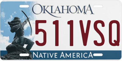 OK license plate 511VSQ