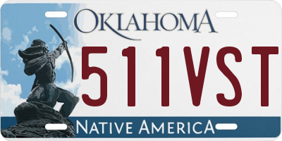 OK license plate 511VST