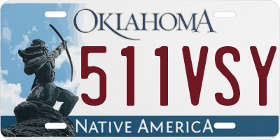 OK license plate 511VSY