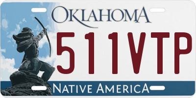 OK license plate 511VTP