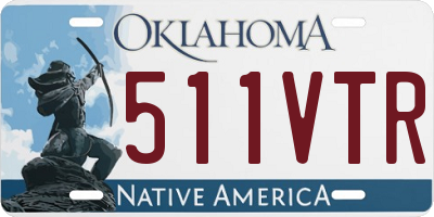 OK license plate 511VTR