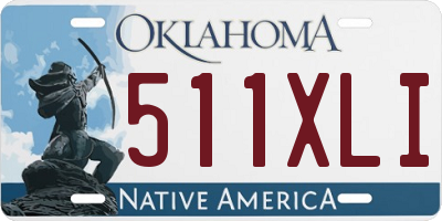OK license plate 511XLI