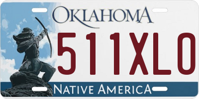 OK license plate 511XLO