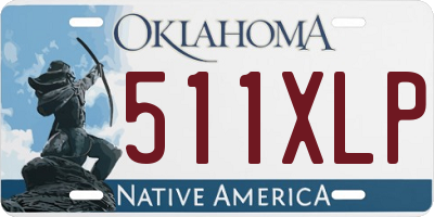 OK license plate 511XLP