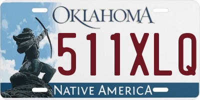 OK license plate 511XLQ