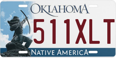 OK license plate 511XLT