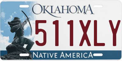 OK license plate 511XLY