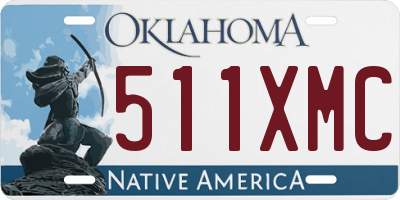 OK license plate 511XMC
