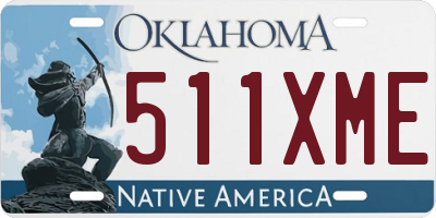 OK license plate 511XME
