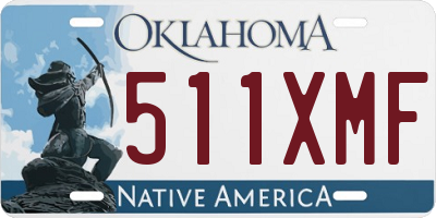 OK license plate 511XMF