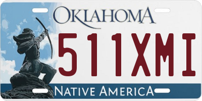 OK license plate 511XMI
