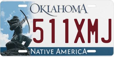 OK license plate 511XMJ