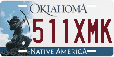 OK license plate 511XMK