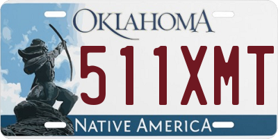 OK license plate 511XMT