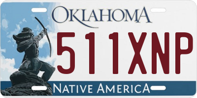 OK license plate 511XNP