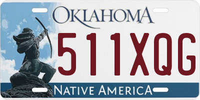 OK license plate 511XQG
