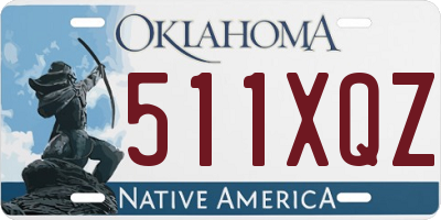 OK license plate 511XQZ