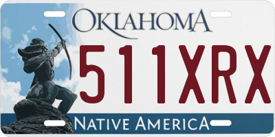 OK license plate 511XRX