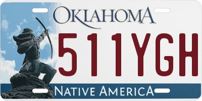 OK license plate 511YGH