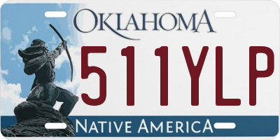 OK license plate 511YLP
