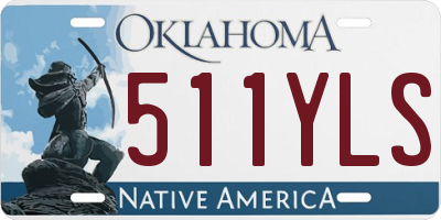 OK license plate 511YLS