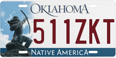 OK license plate 511ZKT