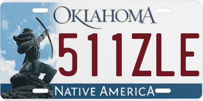 OK license plate 511ZLE