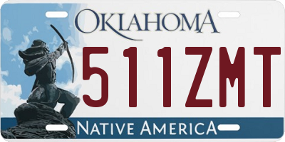 OK license plate 511ZMT