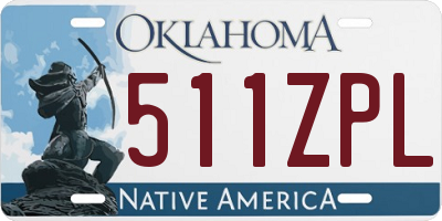 OK license plate 511ZPL