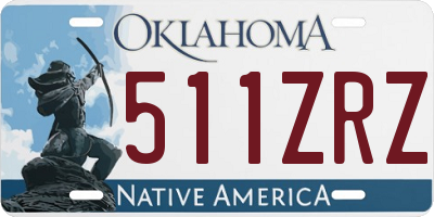 OK license plate 511ZRZ