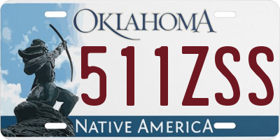 OK license plate 511ZSS