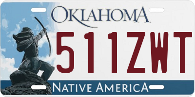 OK license plate 511ZWT