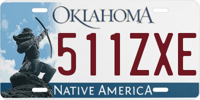 OK license plate 511ZXE