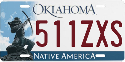 OK license plate 511ZXS