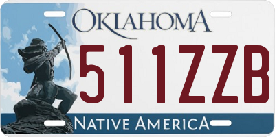 OK license plate 511ZZB