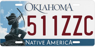 OK license plate 511ZZC